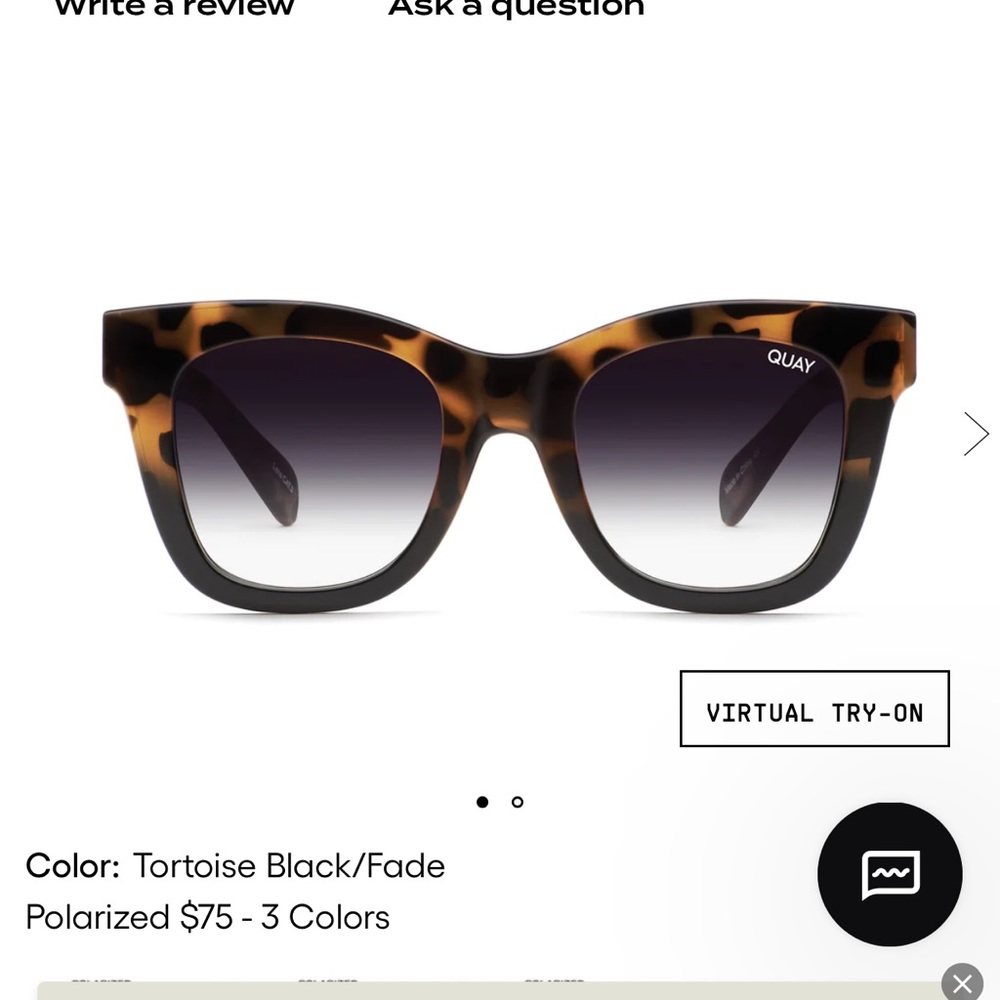 NWB QUAY AFTER PARTY TORTOISE SUNGLASSES